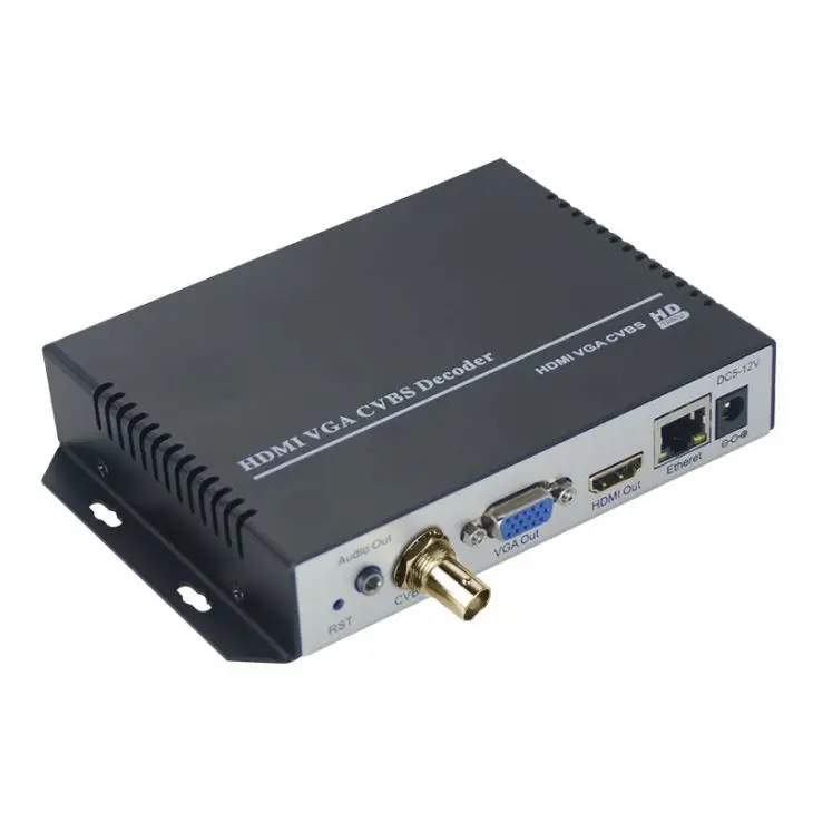 MV-E1005S-J H.264/H265 4K HDMI VGA AV RCA декодер потокового видео для декодирования HTTP RTSP RTMP UDP кодировщик