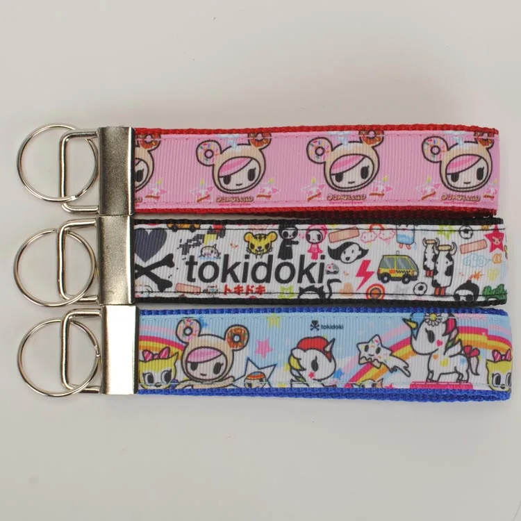 Брелок для ключей tokidoki с мультяшным рисунком персонализированные браслеты 1 дюйм