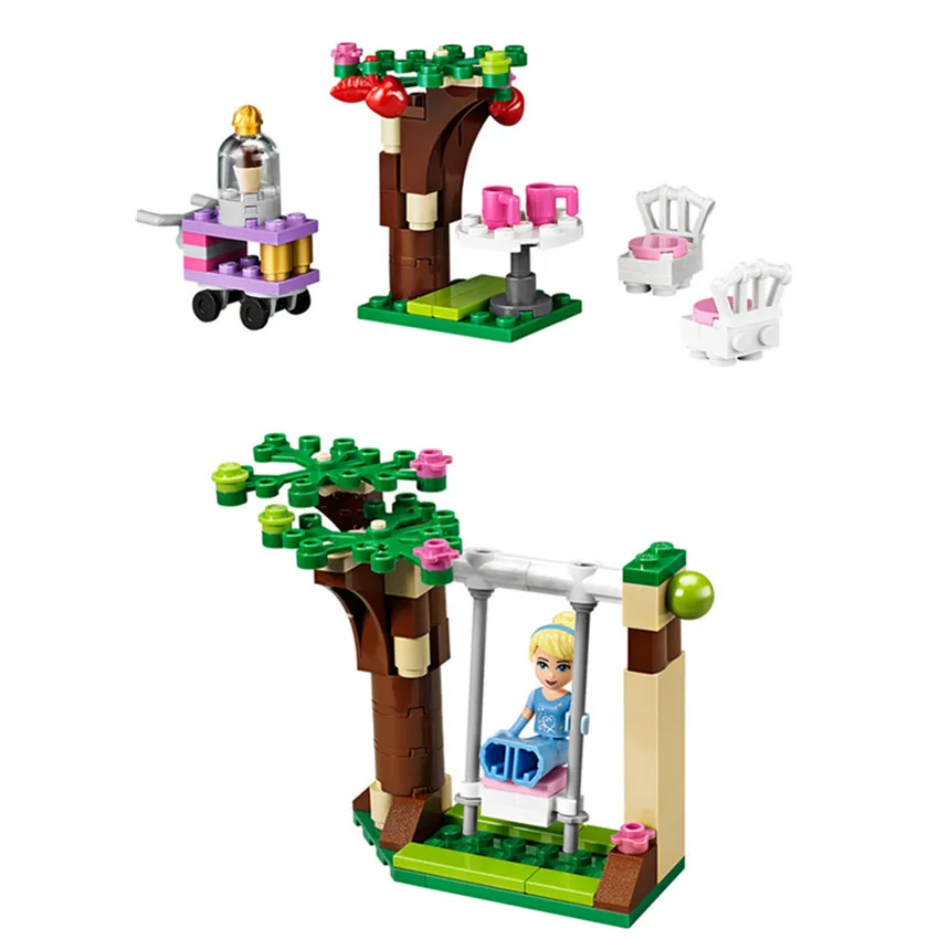 669 шт город девушка друзья Романтический замок Золушки строительные блоки сборка