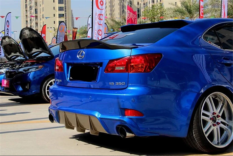 Используется для Lexus Is серии спойлер 2006-2011 год IS200 250 300 350 углеродное волокно задний спойлер крыло губы аксессуары