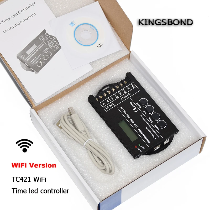 WiFi смартфон программируемый светодиодный контроллер TC420 Диммер Светодиодная