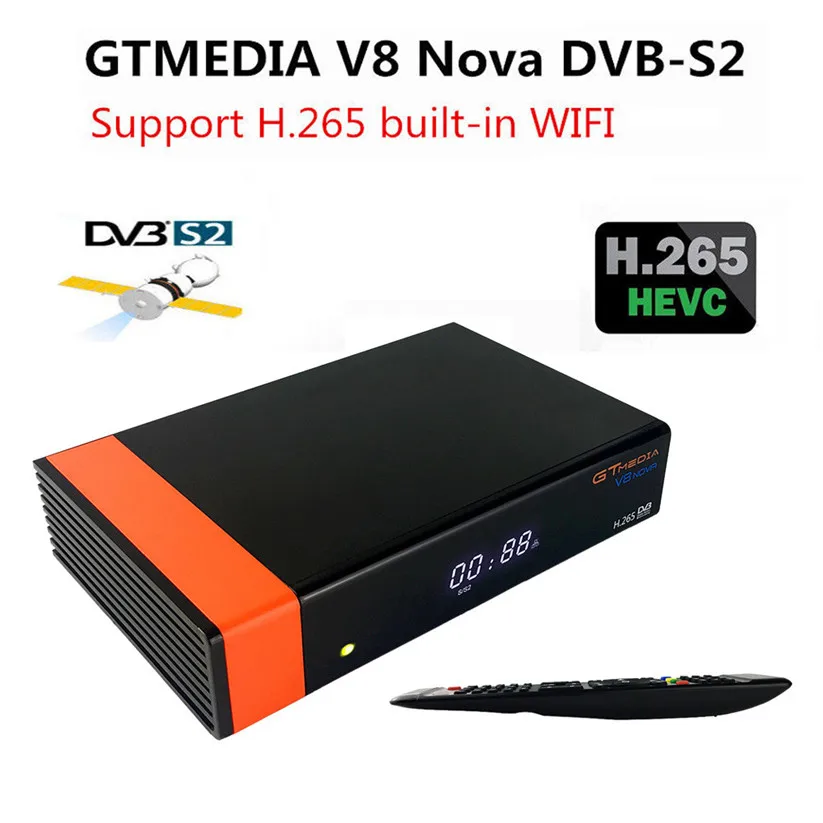 Спутниковый ТВ приемник OMESHIN Gtmedia V8 Nova (Новый супер) со встроенным Wifi Full HD 1080P td0528