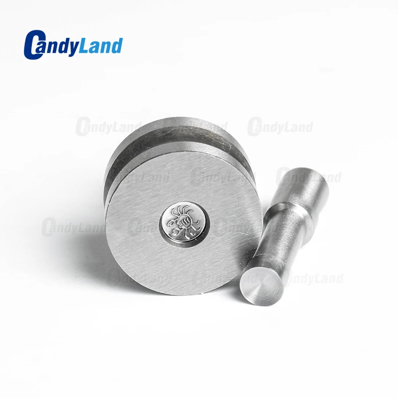 

CandyLand Crab Milk Tablet Die 3D Punch Press Mold Candy Punching Die Custom Logo Calcium Tablet Punch Die For TDP5 Machine
