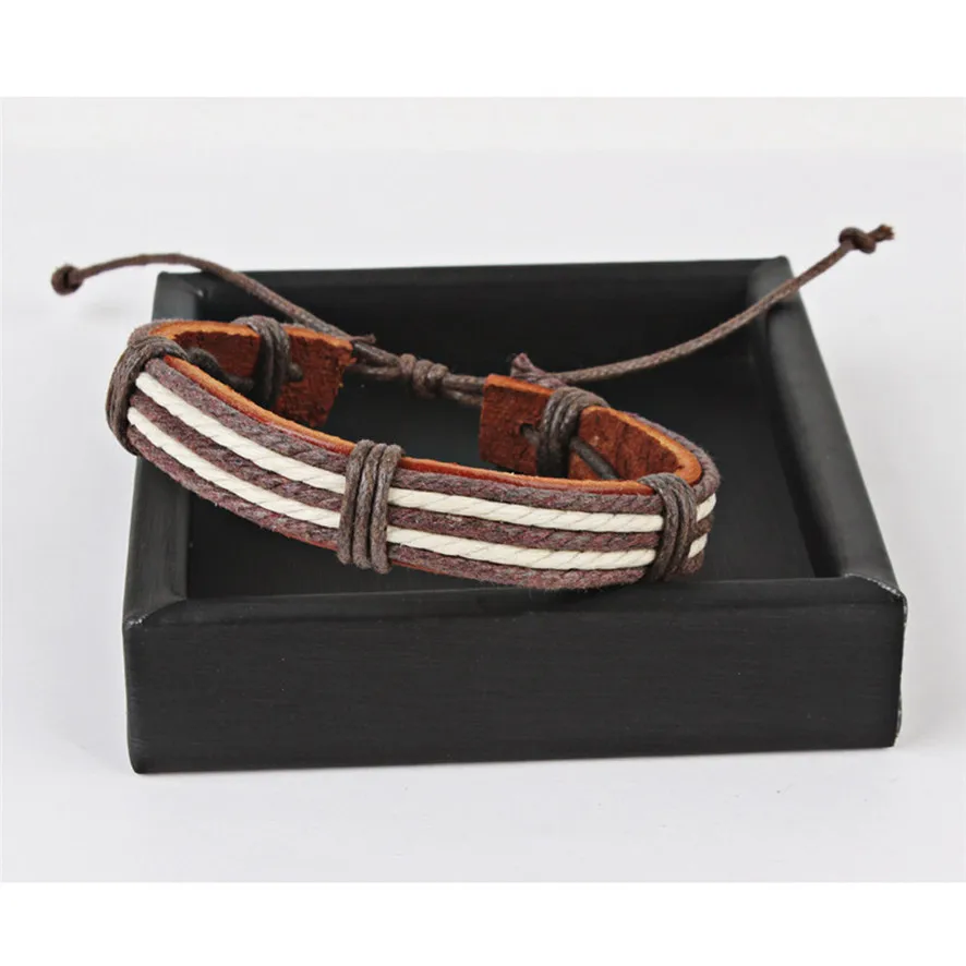 Регулируемый браслет в полоску из пеньковой веревки 102510 2018|hemp rope bracelet|rope braceletbracelet