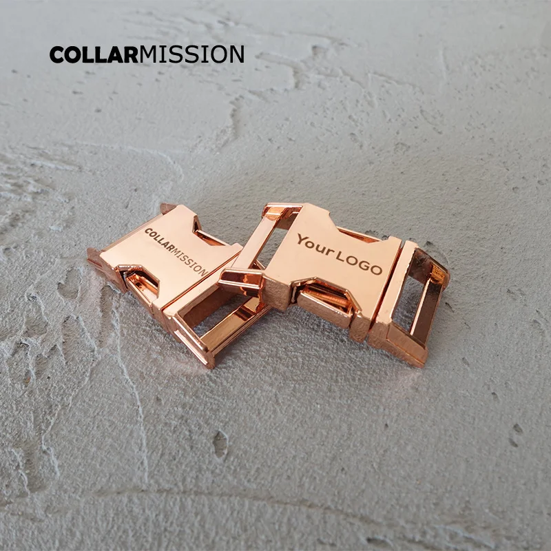 

20pcs/lot Engraved buckle, We provide laser engraving service customize LOGO 20mm rose golden CK20M