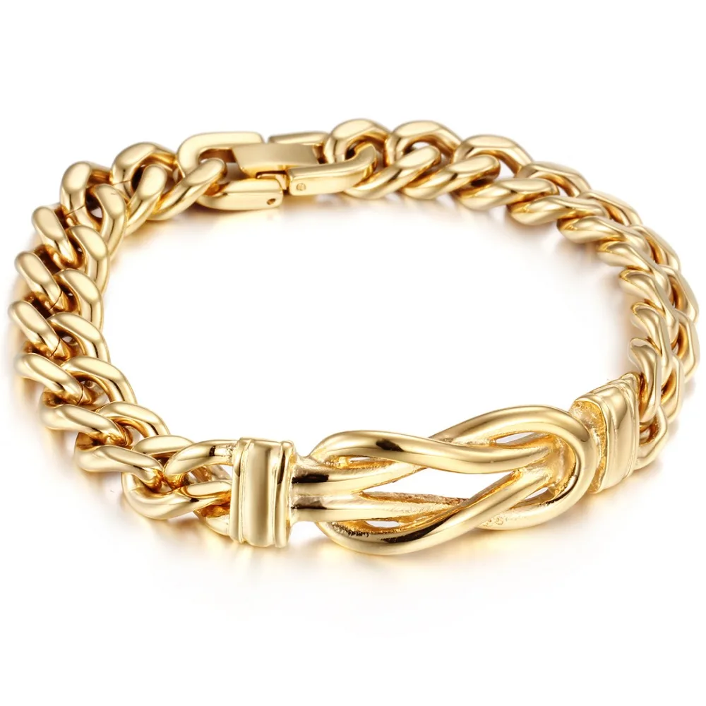 Браслет из нержавеющей стали 316L с кубинской цепью 8 86 дюйма 15 мм|Цепочки и