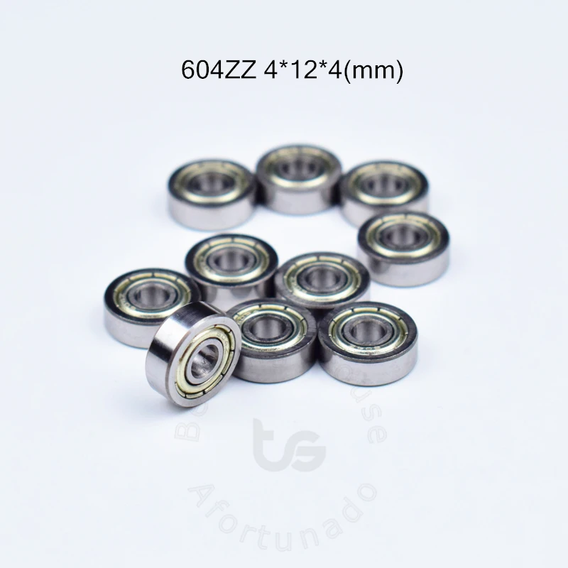 Подшипник 604 604ZZ 4*12*4 (мм) 10 шт. подшипник бесплатная доставка с металлическим