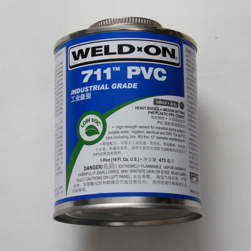 ПВХ клейкая сварка на тяжелых телесных пластиковых трубный цемент для горячей