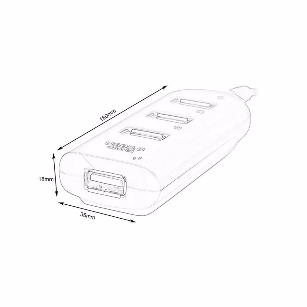 

Maikou 4-port Multi-port USB 2.0 Hub Desktop Charger