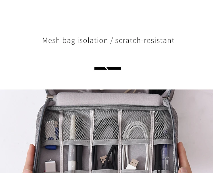 Wobag, новинка, полиэстер, мужские дорожные электронные аксессуары, дорожная сумка, органайзер для даты, sd-карты, USB кабель, сумка для цифрового устройства