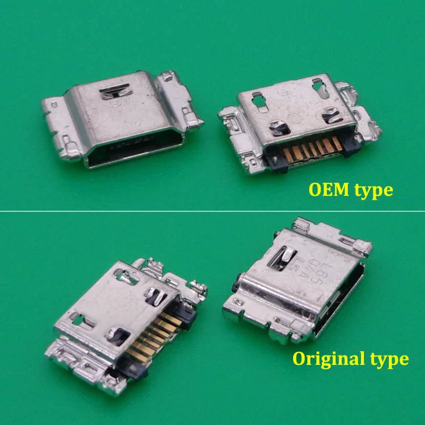 100 шт./лот Micro USB разъем для подключения зарядного порта Samsung J5 SM-J500 J1 SM-J100 J100 J500 J5008