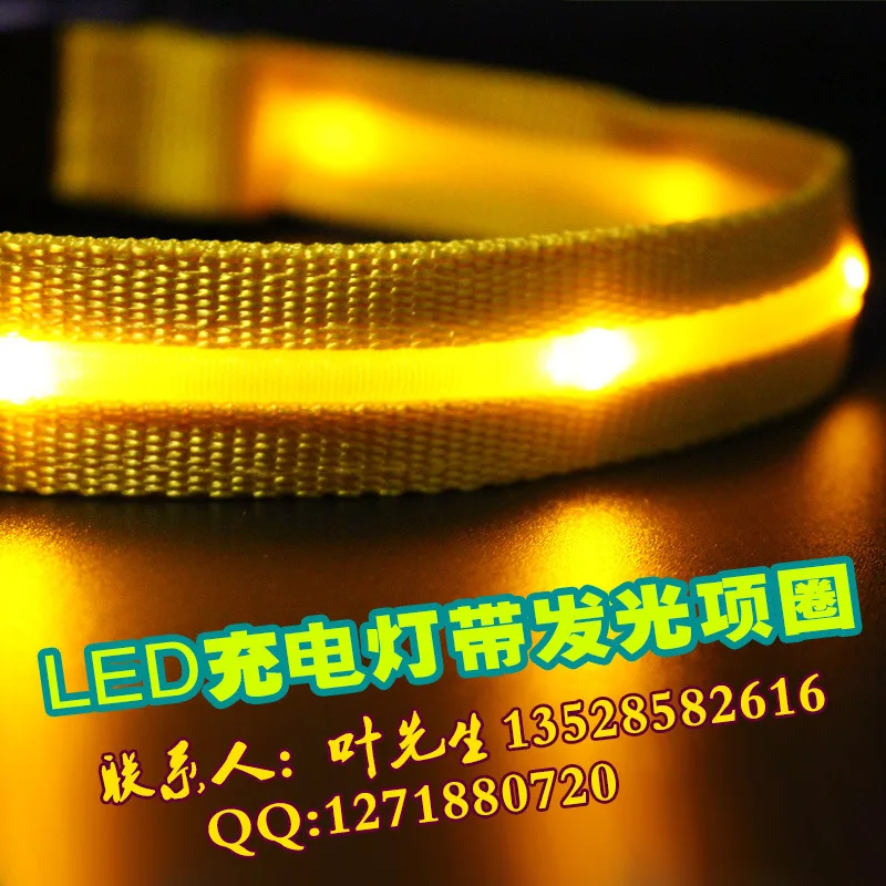 Эндрюс USB зарядка фабрики сразу зоотовары освещается из светодиодов свет ошейник