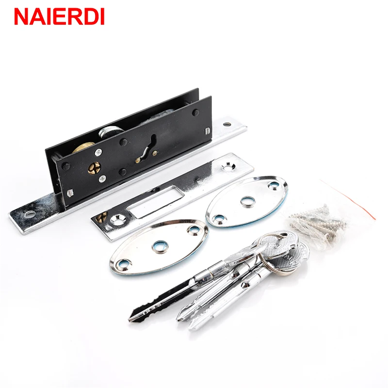 Замок для раздвижной двери NAIERDI замок из цинкового сплава окон противокражный