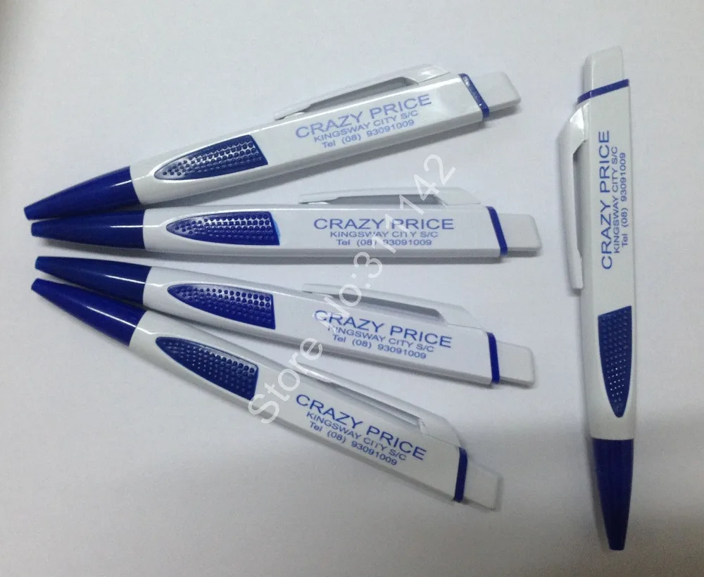 Рекламная пластиковая шариковая ручка с логотипом на заказ рекламная модная