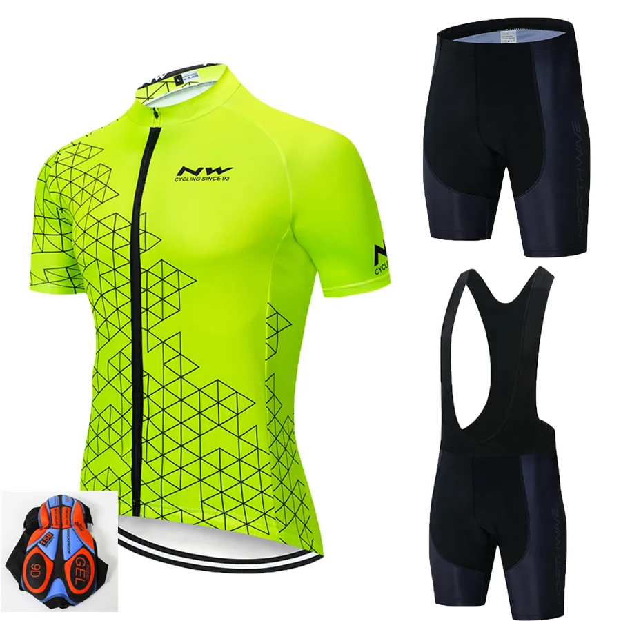 NW Manner und Frauen Radfahren Jersey Kleidung Set Fruhling und Sommer Manner und Frauen Kurzarm Atmungsaktiv