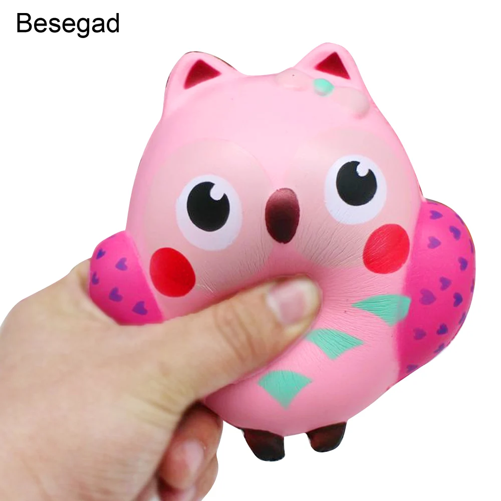 Besegad медленно распрямляющийся мягкий игрушечный Сова Форма снимает стресс