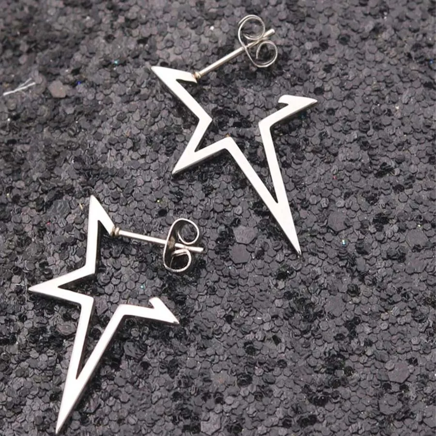 Silver Earrings Компас Кулон Цепочки и ожерелья s Для женщин Нержавеющая сталь Цепочки и ожерелья Модные украшения длинной цепи Цепочки и ожерелья s Чокеры рождественские подарки - Окраска металла: Silver Earrings