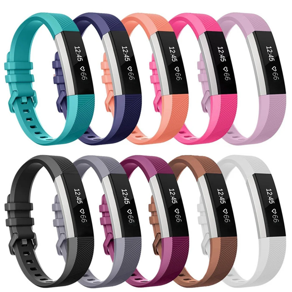 Мягкий силиконовый ремешок для Fitbit Alta HR безопасный регулируемый браслет Сменные