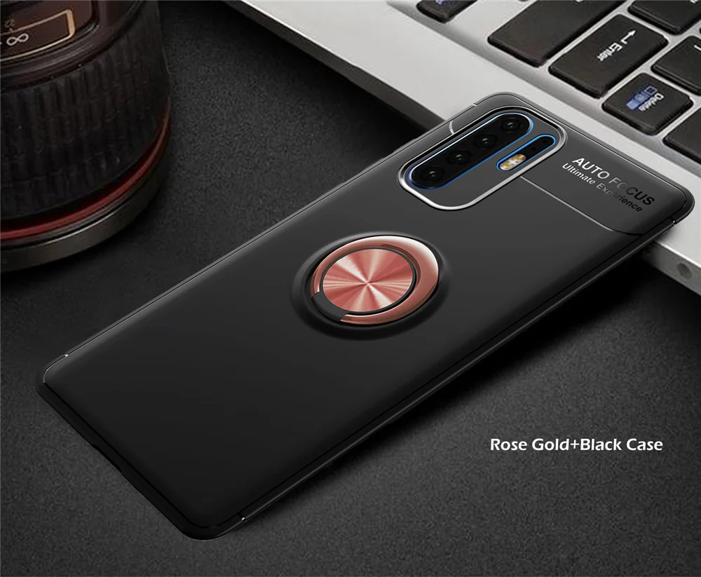 Для huawei P30 Pro Чехол Магнитный автомобиля кольцо держатель чехол для huawei P30 Lite Коврики 20 Pro Коврики 20 lite мягкий силиконовый Fundas