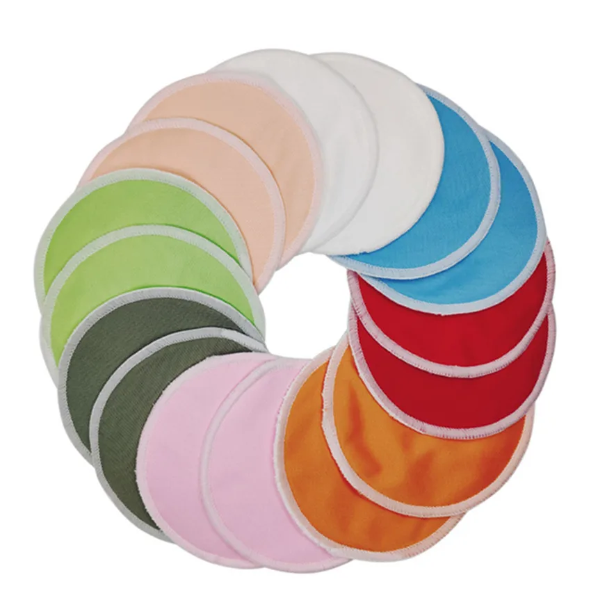 Random Color Многоразовые подушечки для кормления, дышащие, моющиеся, 3 слоя, водонепроницаемые, из бамбукового волокна, хлопковые, мягкие, впитывающие, для грудного вскармливания, грудного вскармливания - Цвет: Random Color