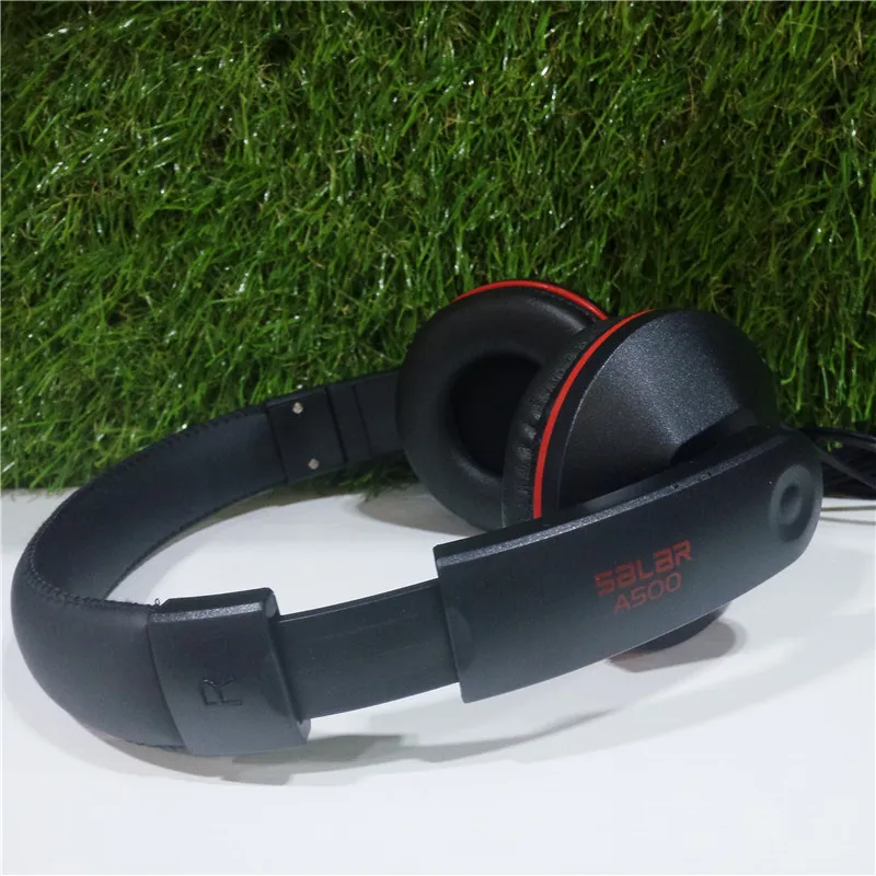 Salar A500 игровая гарнитура, стерео звук, 3,5 мм, проводные наушники с микрофоном, регулируемые для компьютера, ПК, геймера