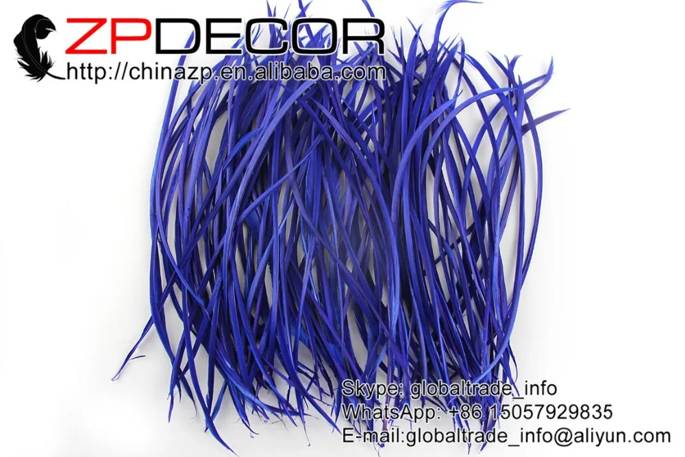 ZPDECOR 100 шт./лот 20-25 см (8-10 дюймов) Премиум Королевский синий окрашенные гусиные