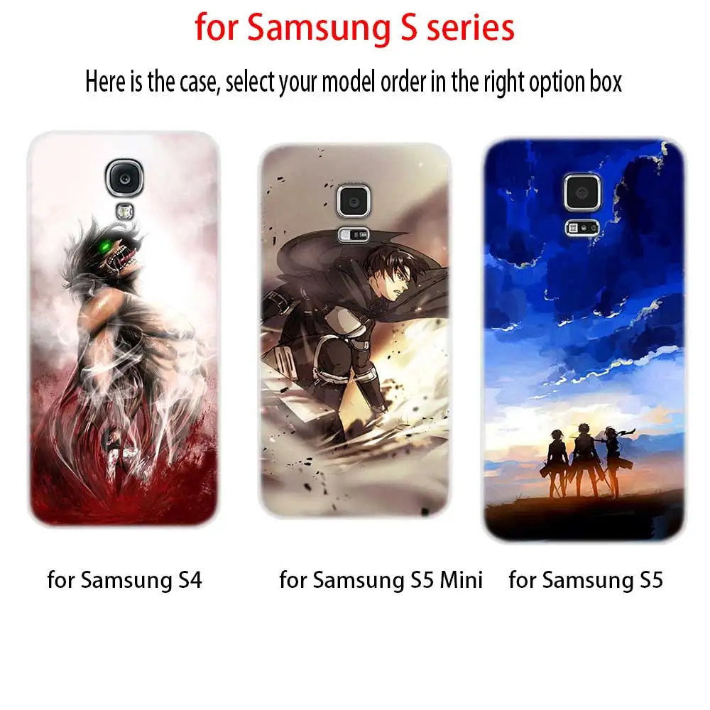 Мягкий силиконовый чехол для Samsung S30 S20 S11 S10 S9 S8 Plus lite 11e 10e Uitra S7Edge Attack On Titan
