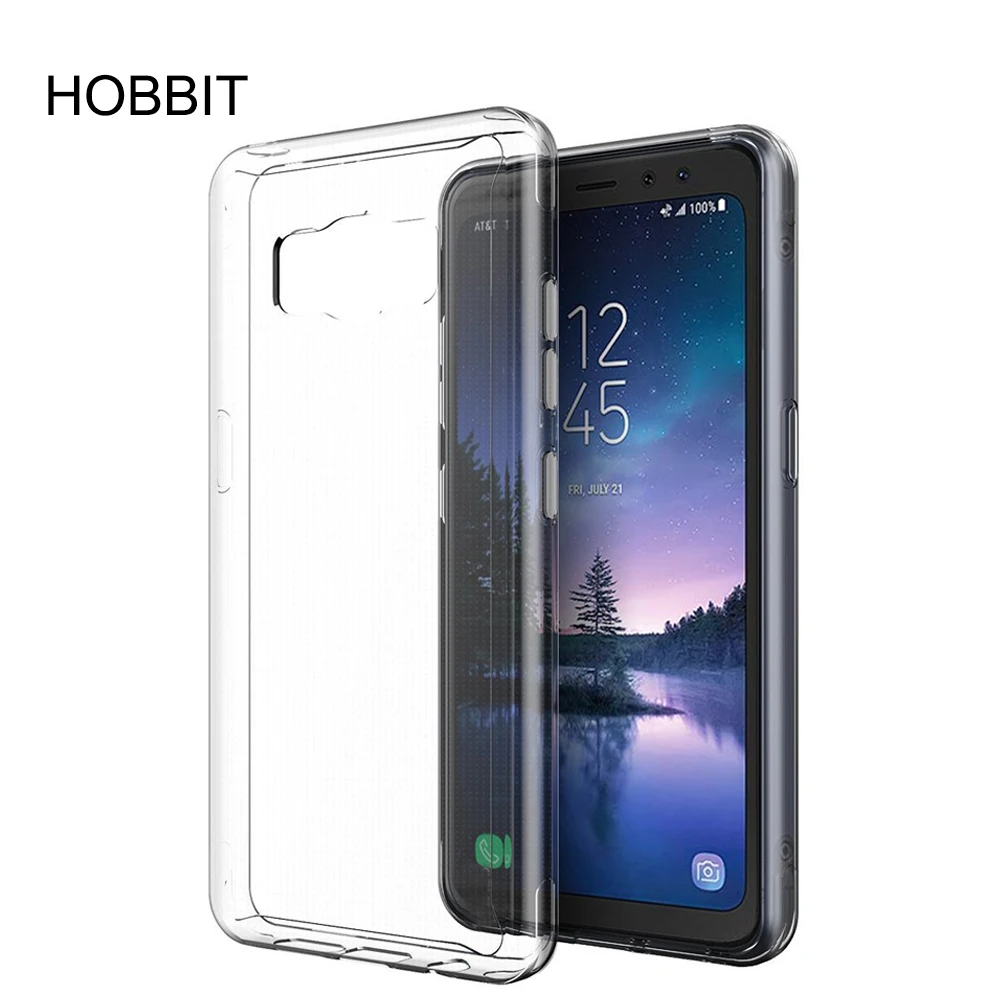 For Samsung Galaxy S8 Active Clear Case Soft TPU Case A71 A51 S10 S10e S20 Ultra Plus Crystal Transparent Slim Anti Slip Case