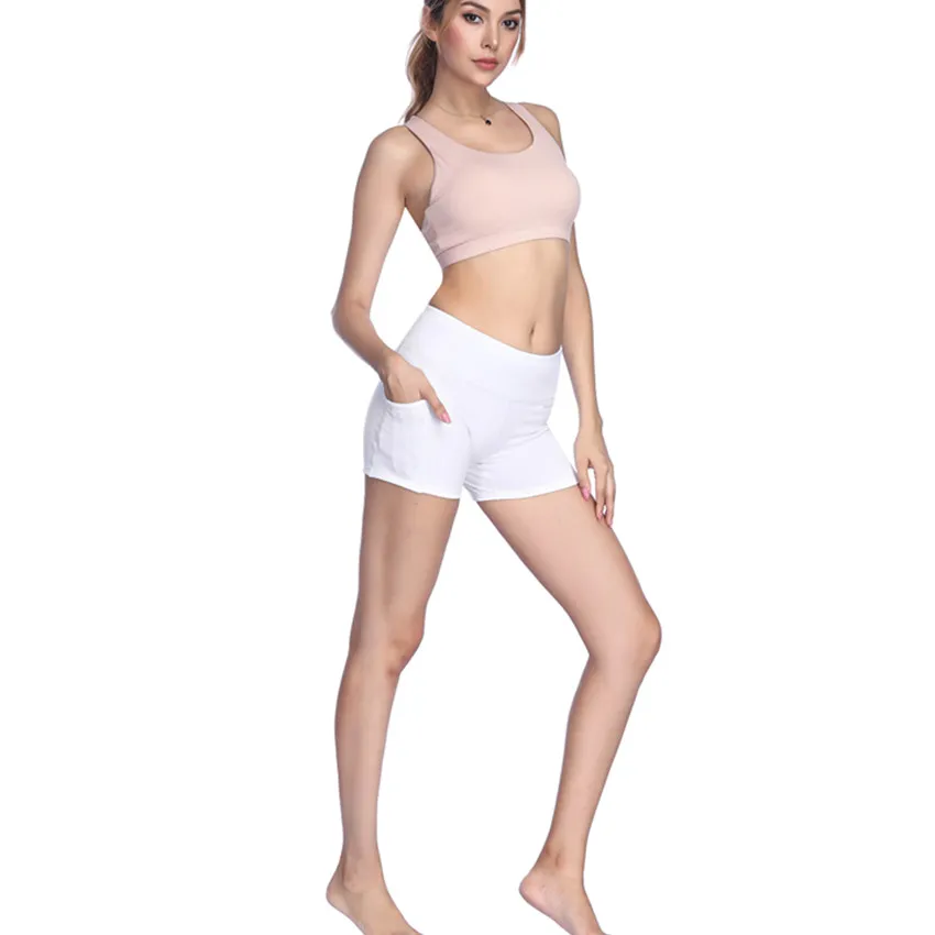 Женские шорты для йоги Dragon Fit однотонные дышащие спортивные фитнеса