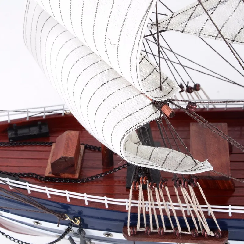 LUCKK 100 см Италия Vespucci деревянная модель кораблей синее морское деревянное украшение для дома Nordico интерьерное дерево для ремесел аксессуары