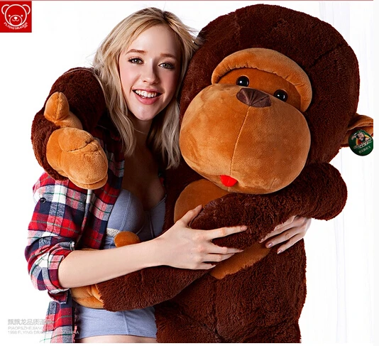 4" огромный, Гигантский Большой jumbo Мягкое Животное Обезьяна Мягкие игрушки 110 см