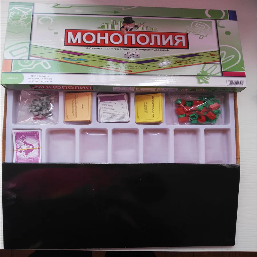 Опт 10 шт./лот забавные русские енотовые игры детские для кроссдинга