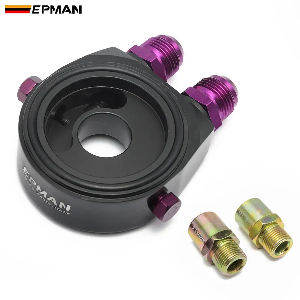 Универсальный автомобильный масляный фильтр EPMAN M20 X 1 5 AN10/AN8|sandwich plate adapter|sandwich