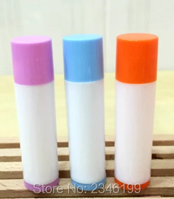 5 мл 100 шт./лот Пластиковый Белый тюбик для губной помады с
