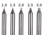 3,0 мм спиральное сверло для копировально-фрезерный станок для обработки замочных ключей владельца Запчасти ключ резак слесарный инструмент Фрезы Биты Сталь сверла 5 шт.партия