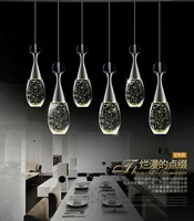 new led modern restaurant lustres cristal chandelier light creative perfume bubble bar corridor romantic balcony pendant lamp