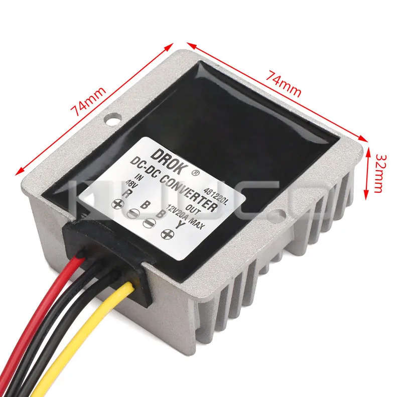 

240W Voltage Regulator/Power Supply Module DC30V~60V/ 48V to 12V 20A Step-Down Converter/Power Adapter/Driver Module Waterproof