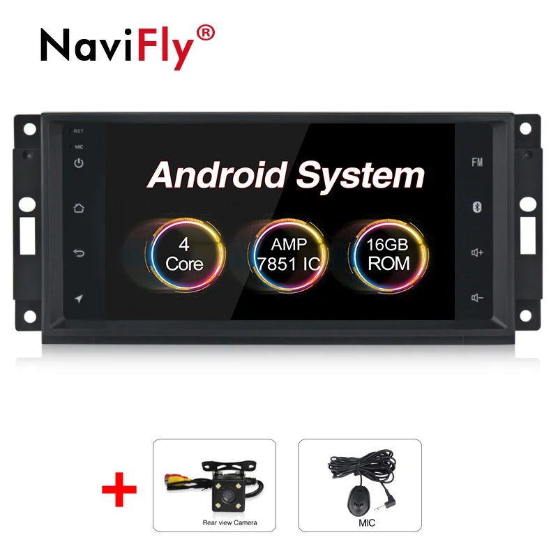 Car dvd Camera 7inch " Android 8,1 автомобильный dvd Радио мультимедийный плеер для Jeep Wrangler Компас Grand Cherokee 2008-2011 wifi Canbus BT - Color: Car dvd Camera 7inch