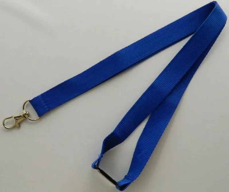 blue 500 шт./лот красный/черный/синий ремешки для ключей для безопасности, защиты телефона шейный ремешок тесёмки оптом и быстрая - Цвет: blue