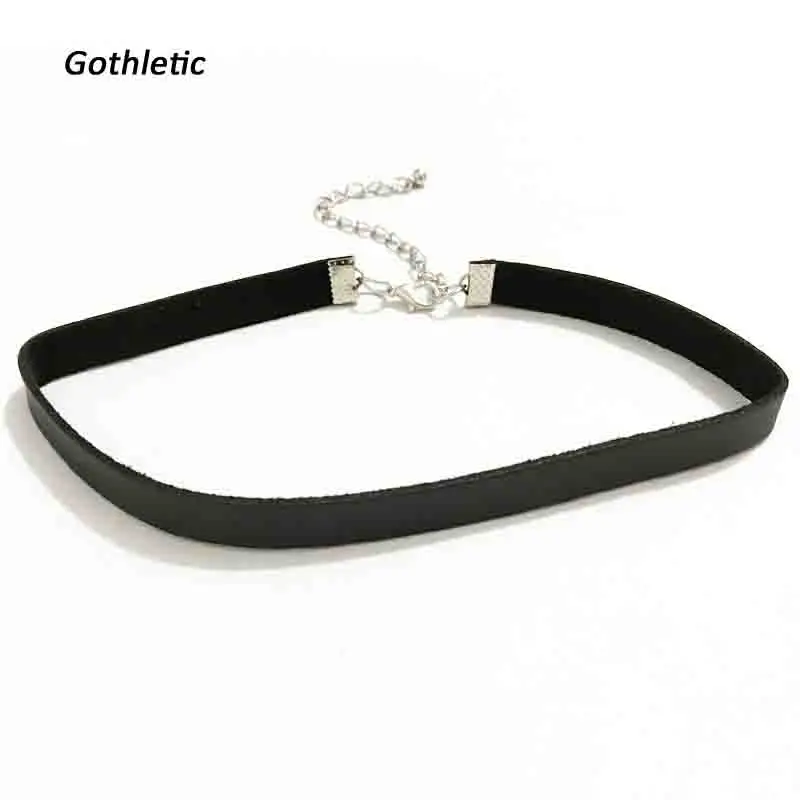 Gothletic 2019 Fashion Trio PU Chokers &amp Front Back Earrings Pack Handmade Jewelry Sets | Украшения и аксессуары