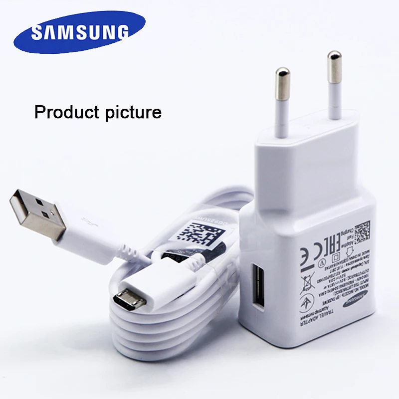 Samsung бизнес быстрое зарядное устройство ЕС вилка с 1,2 м Micro USB кабель для Galaxy S6 S6+ S6P S7 S7P Note4 5 путешествия зарядки