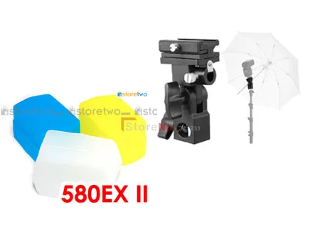

Подставка для вспышки B + 580EX, софтбокс для рассеивания света для камеры, поворотный светильник, держатель для зонта, fo YONGNUO, YN560, лампа для вспы...