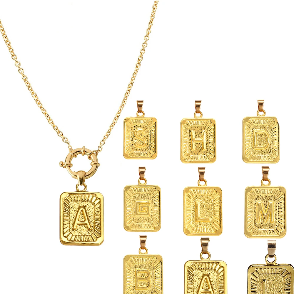 DIY Алфавит ожерелье с надписью амулеты Первоначальный Шарм женское ювелирное femme