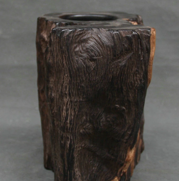 8 &quotстарая китайская династия Эбеновое дерево стул ручная резная кисть горшок