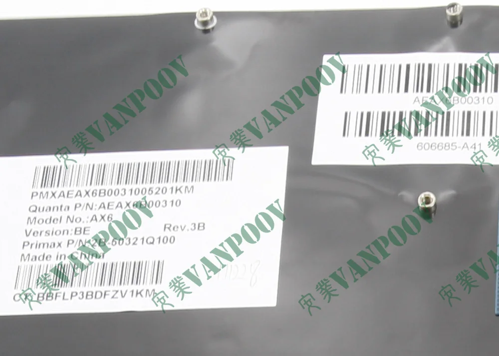 Фото НОВАЯ клавиатура AZERTY для ноутбуков HP Compaq Presario CQ56 G56 CQ62 G62 -100 -200 AX6 CQ56-100, черная, Бельгия, BE 605922-A41 №4