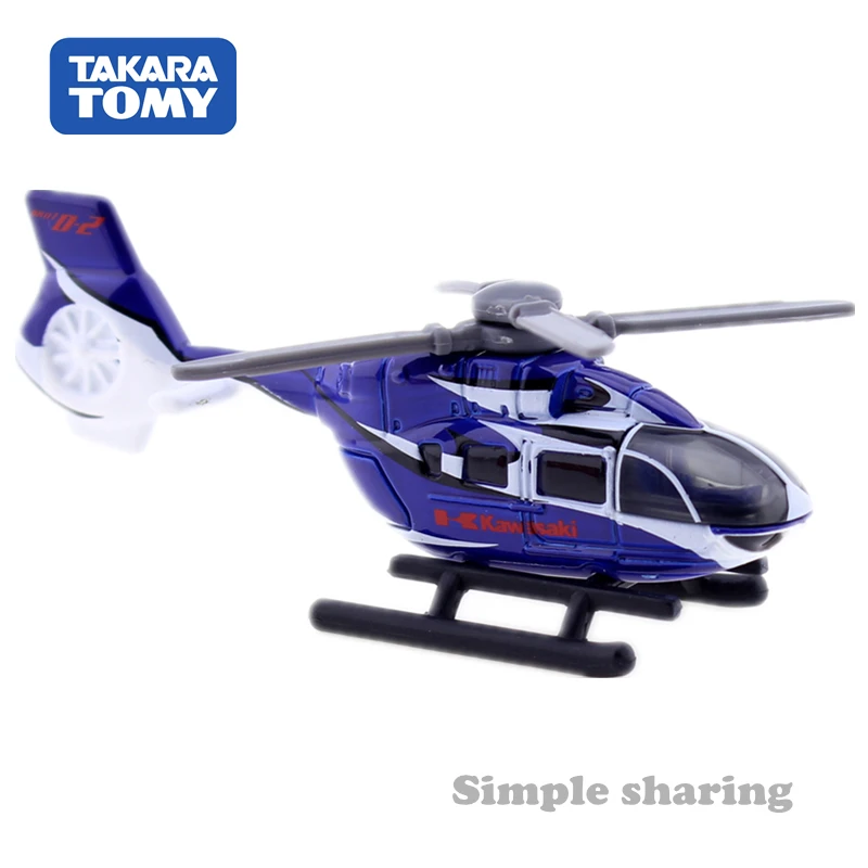 TAKARA TOMY TOMICA No.104 KAWASAKI BK117 D 2 вертолет модель 1:167 литый под давлением миниатюрный