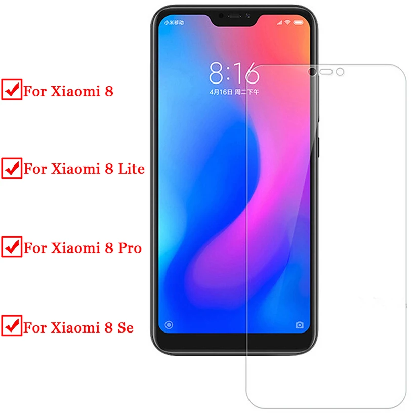 Защитное стекло для xiaomi mi 8 lite закаленное защиты lite|Защитные стёкла и плёнки