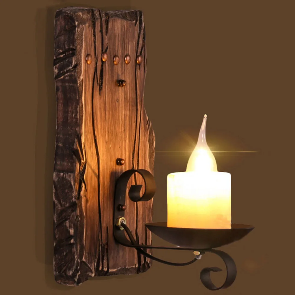 JiFengCheng креативные американские ретро промышленные обои деревянные свечи