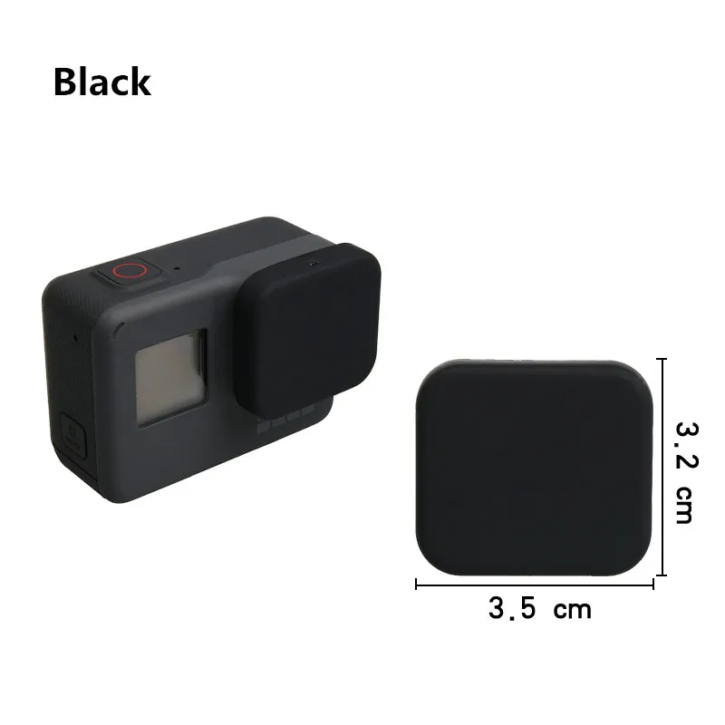 Action Camera Lens Silicone Cover for GoPro Hero 5 6 Protective Cap For Go Pro Accessories Black Edtion | Электроника