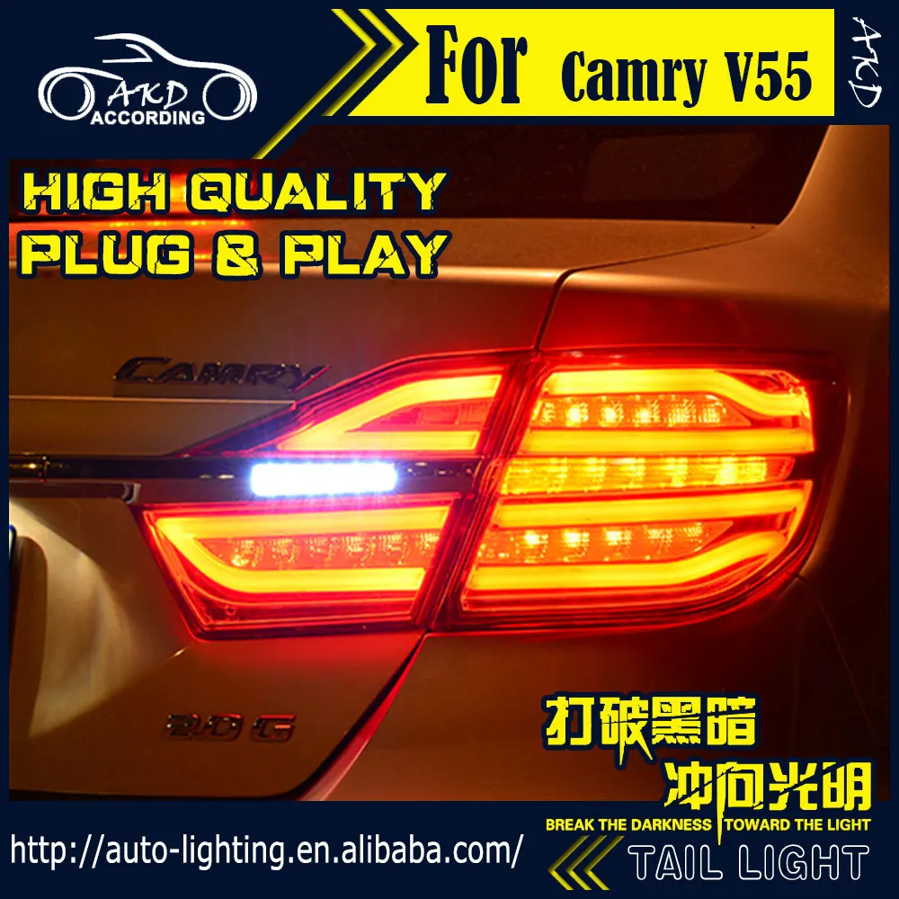 AKD автомобильный Стайлинг задний фонарь для Toyota Camry V55 s 2015 светодиодный сигнал DRL